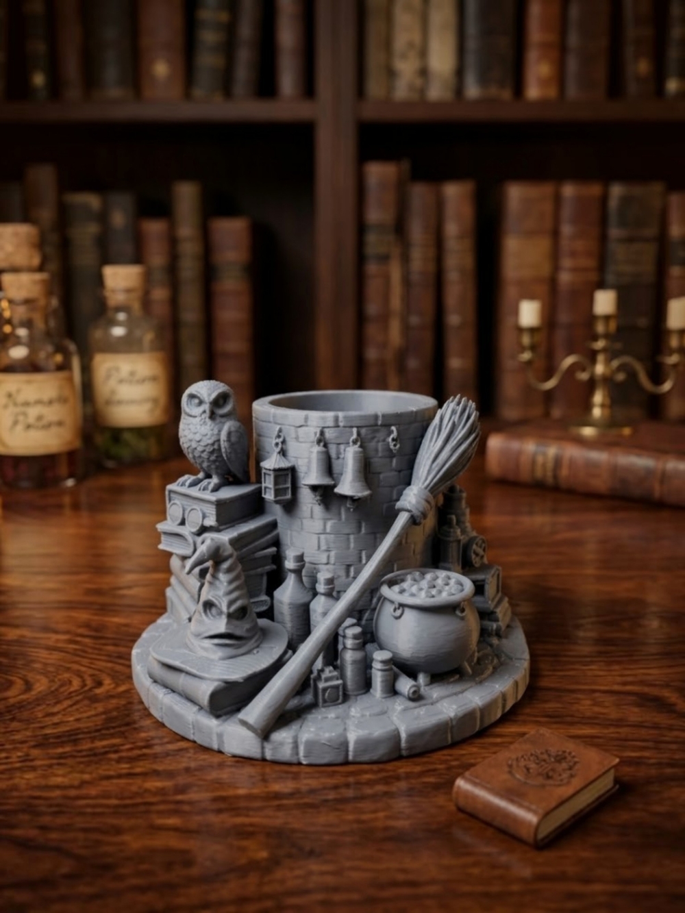 Wizardry Desk Organizer with Owl & Cauldron - Picture 4 of 5